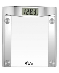 Tip the scales in your favor! This smooth and sleek digital scale from Weight Waters adds a contemporary touch to any bath decor and delivers accurate weight readings to help you live a healthier life. Tip the scales in your favor! This smooth and sleek digital scale from Weight Waters adds a contemporary touch to any bath decor and delivers accurate weight readings to help you live a healthier life.