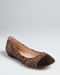 Cap off you look with these natty tweed Jean-Michel Cazabat flats, that balance menswear influences with a feminine silhouette. Cap off you look with these natty tweed Jean-Michel Cazabat flats, that balance menswear influences with a feminine silhouette.