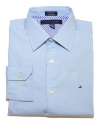 Tommy Hilfiger Men Custom Fit Logo Shirt Tommy Hilfiger Men Custom Fit Logo Shirt