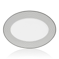 Mikasa Cheers Rings 16-Inch Oval Platter Mikasa Cheers Rings 16-Inch Oval Platter