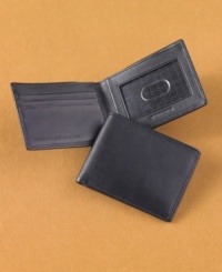 Streamline your essentials in this sleek wallet from Perry Ellis. Streamline your essentials in this sleek wallet from Perry Ellis.