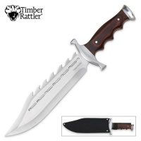 Timber Rattler Sinful Spiked Bowie Knife Timber Rattler Sinful Spiked Bowie Knife