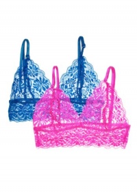 2 Pack: Coral and Neon Pink Lace Bralettes 2 Pack: Coral and Neon Pink Lace Bralettes