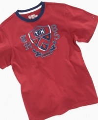 Roots go deep. He can show off his style traditions with this tee from Tommy Hilfiger. Roots go deep. He can show off his style traditions with this tee from Tommy Hilfiger.