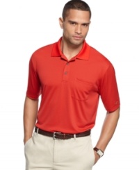The perfect partner. Pair up with this shirt from Greg Norman, featuring moisture management, for a winning day on the links. The perfect partner. Pair up with this shirt from Greg Norman, featuring moisture management, for a winning day on the links.