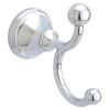 Franklin Brass 125861 Crestfield, Bath Hardware Accessory, Double Robe Hook, Polished Chrome