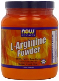 Now Foods L-Arginine Powder, 2.2-Pound Tub Now Foods L-Arginine Powder, 2.2-Pound Tub