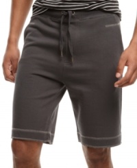 Add some sporty style to your summer look with these knit shorts from Mac Ecko Cut & Sew. Add some sporty style to your summer look with these knit shorts from Mac Ecko Cut & Sew.