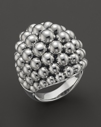 A wonderfully textured sterling silver ring from Lagos' Signature Caviar collection. A wonderfully textured sterling silver ring from Lagos' Signature Caviar collection.