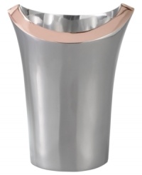 Polished to perfection, the Classic Copper wine chiller unites Nambe's signature temperature-retaining metal and warm copper in a sleek and timeless shape. Designed by Karim Rashid. Polished to perfection, the Classic Copper wine chiller unites Nambe's signature temperature-retaining metal and warm copper in a sleek and timeless shape. Designed by Karim Rashid.