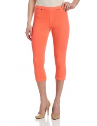 HUE Women's Neon Chinos Capri, Red, X-Small HUE Women's Neon Chinos Capri, Red, X-Small