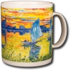 Claude Monet - Sunset on the Seine - 14oz Coffee Mug