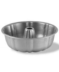 Get ready for a treat! Crafted with a heavy-gauge steel core that heats evenly & quickly, this bundt form pan makes dessert easy and delicious every time. Two interlocking layers of professional nonstick guarantee a gentle release for eye-catching, compliment-getting presentation. Lifetime warranty. Get ready for a treat! Crafted with a heavy-gauge steel core that heats evenly & quickly, this bundt form pan makes dessert easy and delicious every time. Two interlocking layers of professional nonstick guarantee a gentle release for eye-catching, compliment-getting presentation. Lifetime warranty.