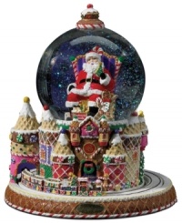 Santa takes center stage in this sugar-coated snow globe from Christopher Radko. A candy cane thrown, peppermint swirls and a cherry on top make it a real holiday treat. Santa takes center stage in this sugar-coated snow globe from Christopher Radko. A candy cane thrown, peppermint swirls and a cherry on top make it a real holiday treat.