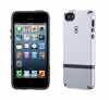 Speck Products SPK-A0660 CandyShell Flip Dockable Case for iPhone 5 - Retail Packaging - White/Pebble Grey/Charcoal Grey