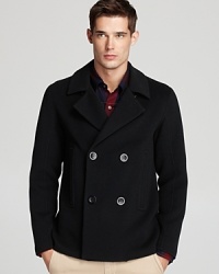 A handsome pea coat demonstrates your timeless style and fits into your collection of classics. A handsome pea coat demonstrates your timeless style and fits into your collection of classics.