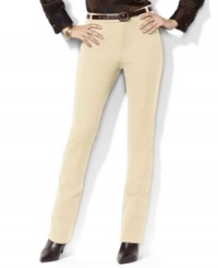 Rendered in smooth stretch cotton twill, these petite Lauren by Ralph Lauren pants channel sophisticated elegance in a classic silhouette with a sleek straight leg. (Clearance) Rendered in smooth stretch cotton twill, these petite Lauren by Ralph Lauren pants channel sophisticated elegance in a classic silhouette with a sleek straight leg. (Clearance)