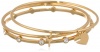 Juicy Couture Charm Minis Heart and Key Set of 3 Bangle Bracelets, 2.72