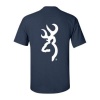 Browning Navy T Shirt with White Buckmark Logo