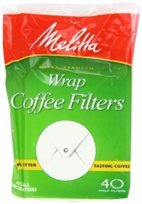 Melitta Coffee Filters for Percolators, White Wrap Around, 40-Count Filters (Pack of 12) Melitta Coffee Filters for Percolators, White Wrap Around, 40-Count Filters (Pack of 12)