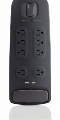 Belkin 8-Outlet Surge Protector with 2.1A USB Charging (Black) Belkin 8-Outlet Surge Protector with 2.1A USB Charging (Black)
