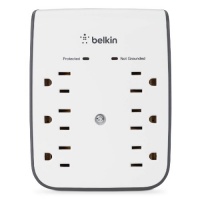 Belkin SurgePlus 6-Outlet Wall Mount Surge Protector with Dual USB Ports (2.1 AMP / 10 Watt)