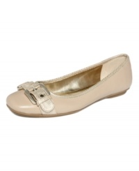 Buckle up for pure style: The Hailee flats from Alfani are sweet and ballet-inspired with an eye-popping buckle at the toe. Buckle up for pure style: The Hailee flats from Alfani are sweet and ballet-inspired with an eye-popping buckle at the toe.