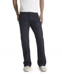 Go dark. These Levi's 505 jeans are a cool break from your basic blues. Go dark. These Levi's 505 jeans are a cool break from your basic blues.