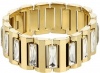 Michael Kors Mk Cocktail Link Bracelet Gold Clear Emerald Cut Crystal