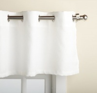 Lorraine Home Fashions Jackson 58-inch x 12-inch Valance, White Lorraine Home Fashions Jackson 58-inch x 12-inch Valance, White