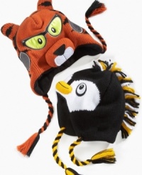 Wild life. He'll wear these Greendog animal hats with a smile as they keep his ears toasty warm. Wild life. He'll wear these Greendog animal hats with a smile as they keep his ears toasty warm.