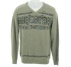 Epic Threads Layered Neckline Sweater Heather Grey XL