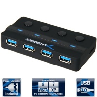 Sabrent USB 3.0 4-Port High Powered Hub with 4A Power adapter Reverse compatible to USB 2.0 (HB-USB30) Sabrent USB 3.0 4-Port High Powered Hub with 4A Power adapter Reverse compatible to USB 2.0 (HB-USB30)