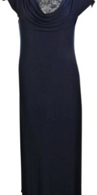 Sheer Embroidered Neckline Maxi Dress Sheer Embroidered Neckline Maxi Dress