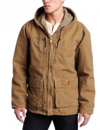 Carhartt Men's Sherpa Lined Sandstone Jackson Coat