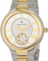 Philip Stein Women's 41TG-CWG-SSTG Round Two-Tone Gold Plated Bracelet Watch