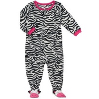 Carter's Girls Zebra Fleece Blanket Sleeper Pajamas - 6 Months through 5T Carter's Girls Zebra Fleece Blanket Sleeper Pajamas - 6 Months through 5T