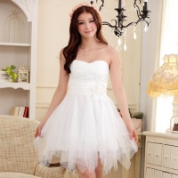 Zicac New Strapless Satin Cocktail Evening Party Prom Formal Dress Beige White Pink (XXXL:US10-12, White) Zicac New Strapless Satin Cocktail Evening Party Prom Formal Dress Beige White Pink (XXXL:US10-12, White)