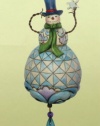 Jim Shore Heartwood Creek 5-Inch Hanging Ornament, Roly Poly Snowman Holding Snowflake