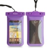 DandyCase Waterproof Case for Apple iPhone 5, Galaxy S4, HTC One, iPod Touch 5 - Also fits other Large Smartphones up to 5.3 (Purple)