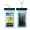 DandyCase Blue Waterproof Case for Apple iPhone 5, Galaxy S4, HTC One, iPod Touch 5 - Also fits other Large Smartphones up to 5.3 Including Galaxy S3, HTC One X/X+, Droid RAZR/MAXX, Nexus 4, EVO 4G LTE, Droid Incredible, LG Optimus G, Nokia Lumia, Droid 