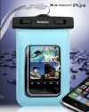 DandyCase Blue Waterproof Case for Apple iPhone 4, 4S - Also Works with iPod Touch 3, 4, iPhone 3G, 3GS, & Other Smartphones - IPX8 Certified to 100 Feet [Retail Packaging by DandyCase]