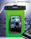 DandyCase Neon Green Waterproof Case for Apple iPhone 4, 4S - Also Works with iPod Touch 3, 4, iPhone 3G, 3GS, & Other Smartphones - IPX8 Certified to 100 Feet [Retail Packaging by DandyCase]