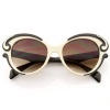 Designer Inspired Butterfly Baroque Style Womens Oversized Fashion Sunglasses