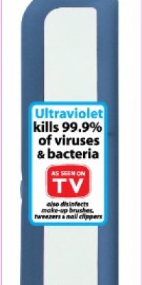 Zadro UV Toothbrush Sanitizer, Blue Zadro UV Toothbrush Sanitizer, Blue