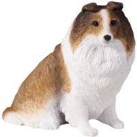Sandicast Sable Shetland Sheepdog Sculpture, Sitting, Small Size Sandicast Sable Shetland Sheepdog Sculpture, Sitting, Small Size