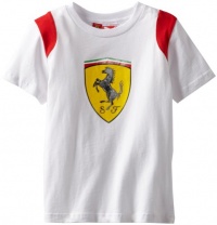 Puma - Kids Boys 2-7 Little Shield Tee, White, 5 Puma - Kids Boys 2-7 Little Shield Tee, White, 5
