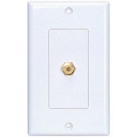Dayton Audio WP-1RCA Wallplate Single RCA Yellow Solder Tab Dayton Audio WP-1RCA Wallplate Single RCA Yellow Solder Tab
