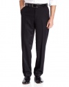 IZOD Men's Flat Front Classic Fit Microsanded Pant