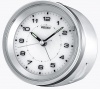 Seiko Bedside Alarm Clock Silver-Tone Metallic Case
